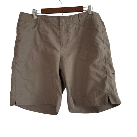 The North Face Women’s Size 16 Roll-Up Hiking Shorts Taupe Nylon - Picture 1 of 11